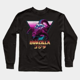 Retro Kaiju! (Texture) Long Sleeve T-Shirt